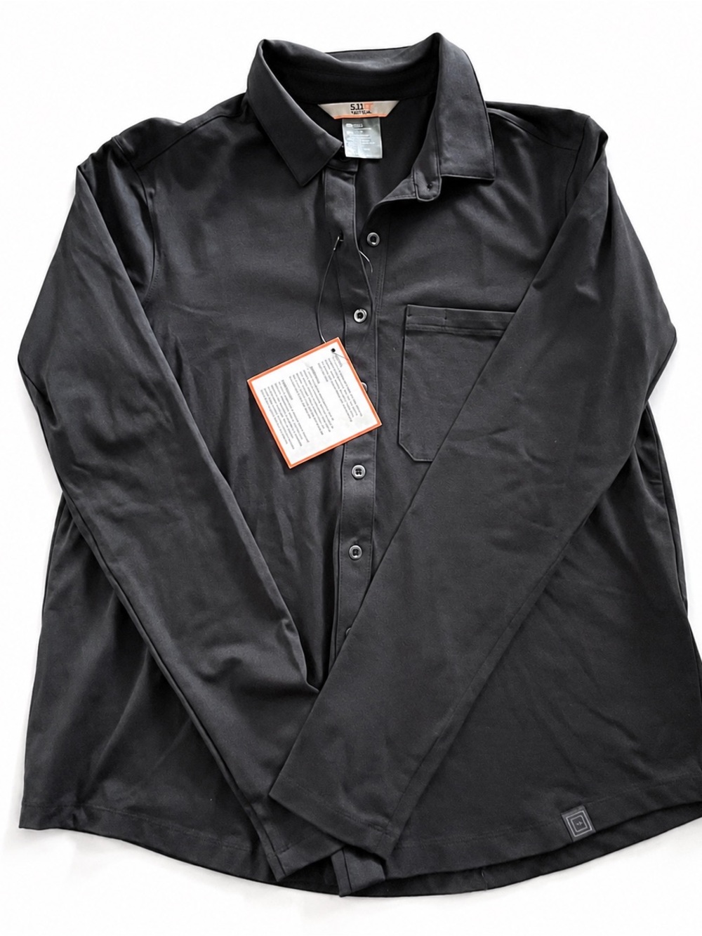 5.11 Tactical Women’s Black Long-Sleeve Button-Down Shirt